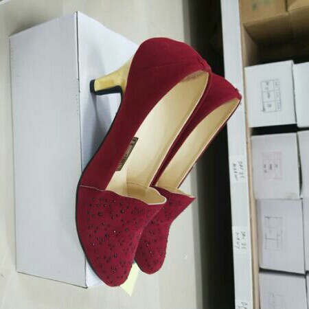 High Heels JS13 Maroon 2