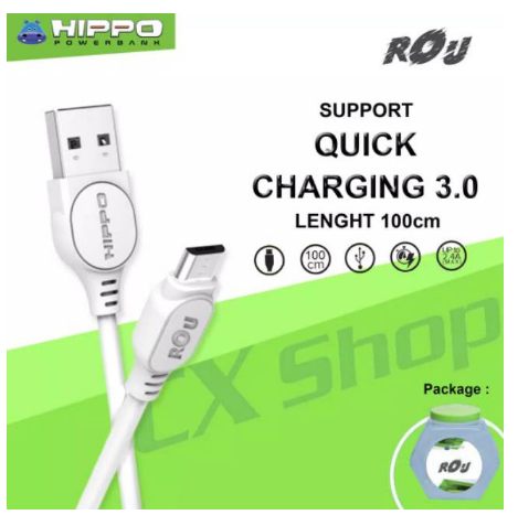 Hippo Kabel data Rou quick charging