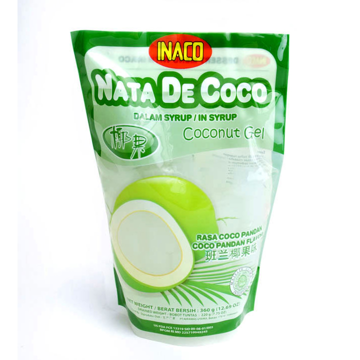 INACO NATA DE COCO RASA COCO PANDAN 220GR 2