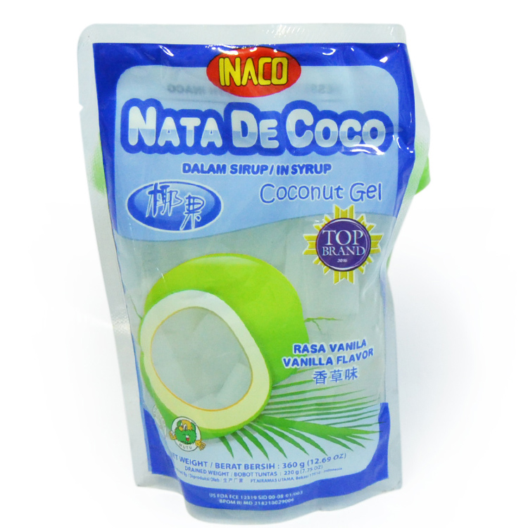 INACO NATA DE COCO RASA VANILLA 220GR 2