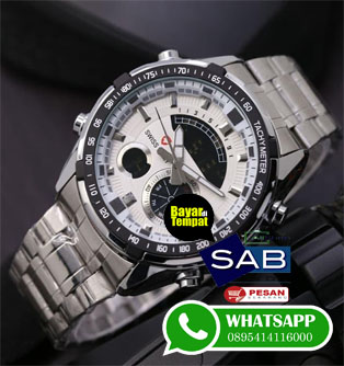  JAM TANGAN PRIA SWISS ARMY DOUBLE TIME RANTAI  2