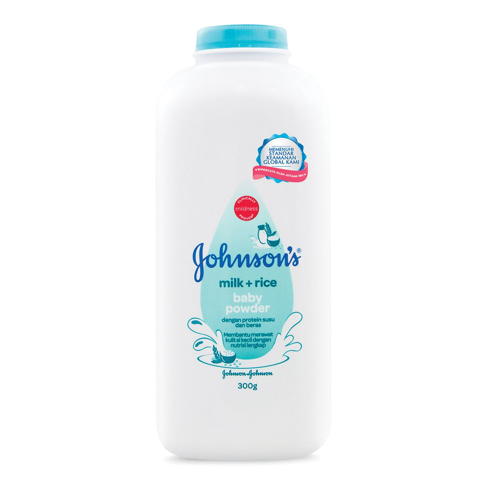 JOHNSONS MILK AND RICE BABY POWDER 300GR 2