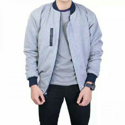 Jaket Bomber 2in1 Wnkl Collar Black 2