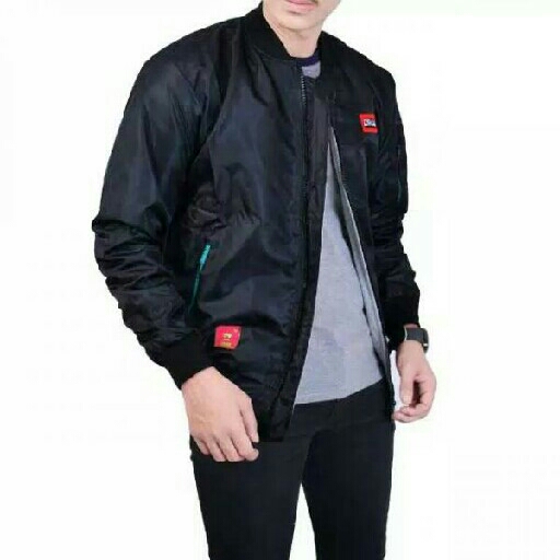 Jaket Bomber 2in1 Wnkl Collar Black 3