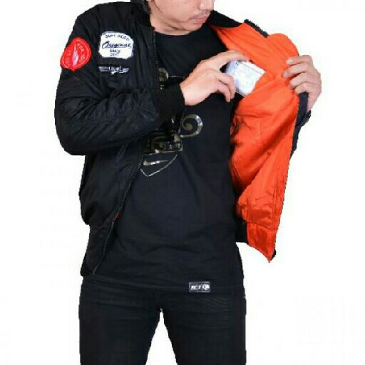 Jaket Bomber FP Bojiel Black 3