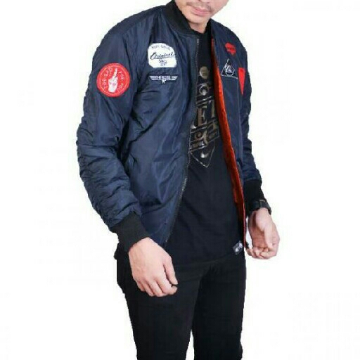 Jaket Bomber FP Bojiel Navy 3