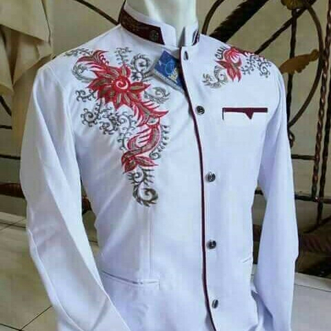 Jasko Putih motif Mawar 2