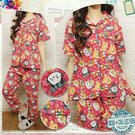 KITTY POLKA BLUE PAJAMAS CP  6 2