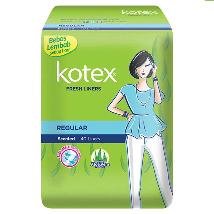 KOTEX REGULAR SCENTED 40 LINERS 2