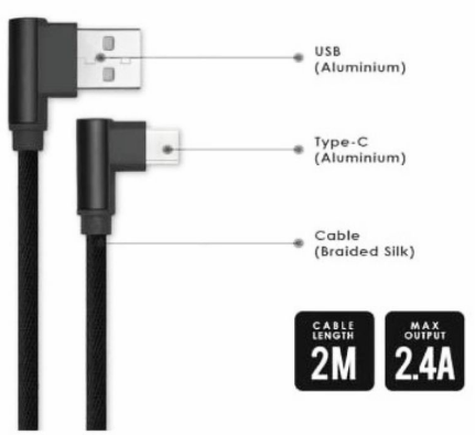 Kabel Data Charger GAME L Type C