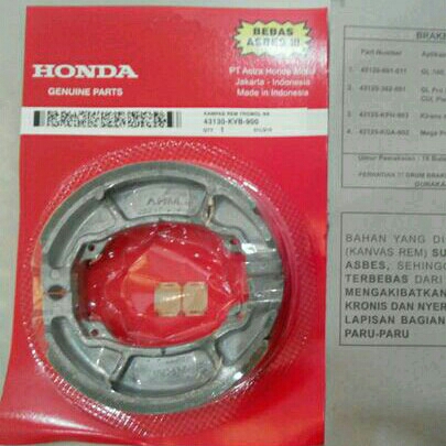 Kampas Rem Belakang MATIC HONDA  2