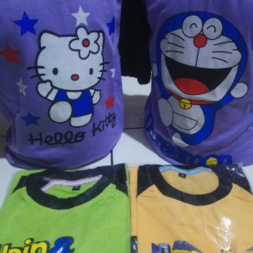 Kaos balita Dengan Gambar Animasi Lucu Varian Warna 4