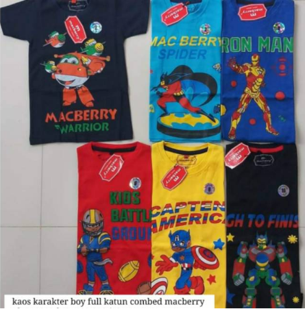 Kaos Macberry Anak Cowok