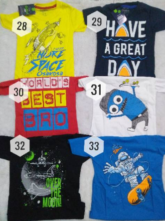 Kaos Oshkosh B'gosh Boy Cowok Bayi Anak 3