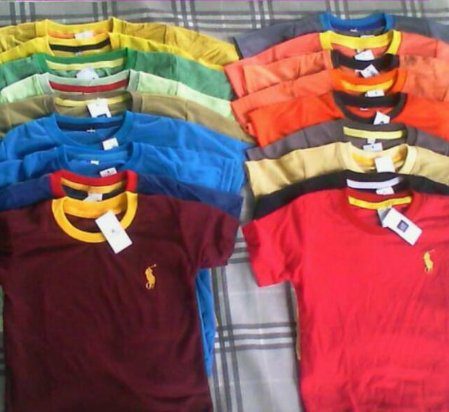 Kaos Pendek Polos Polo Bayi Anak