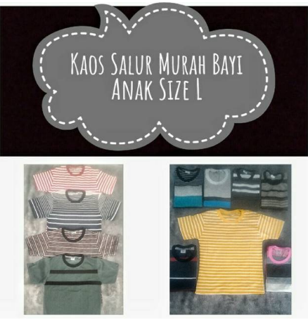 Kaos Salur Bayi Anak Size L