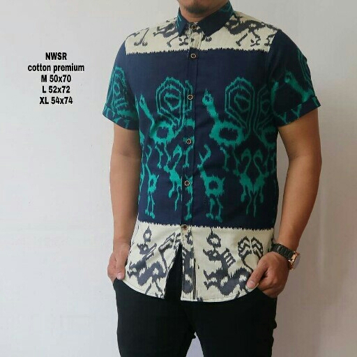 Kemeja Lengan Pendek Motif Full Printt 2