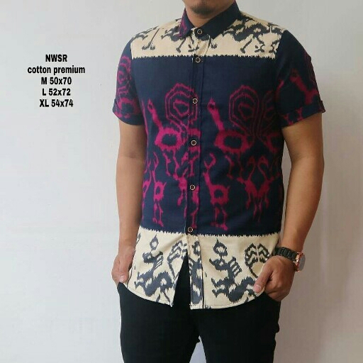 Kemeja Lengan Pendek Motif Full Printt 3