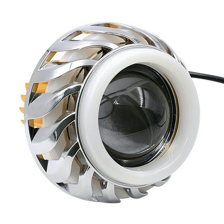 Lampu Motor LED Angel Devil Eye 10W Red-Blue D5  2