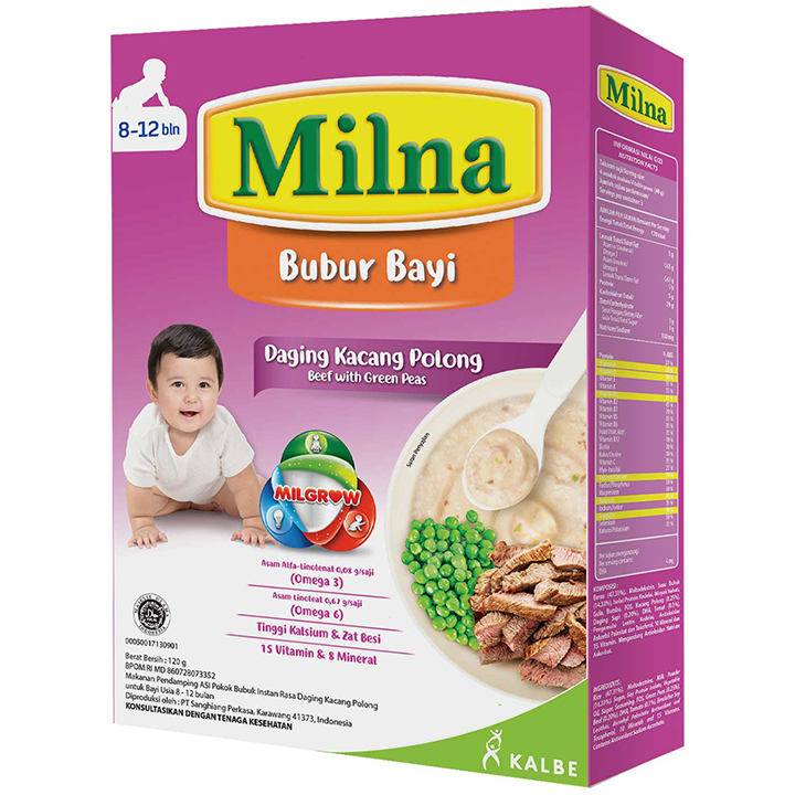 MILNA 8-12 BLN DAGING KACANG POLONG 120GR 2