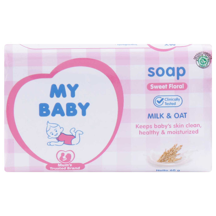 MY BABY SOAP  SWEET FLORAL MILK AND OAT 60GR 2