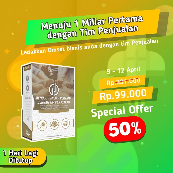 Menuju 1 Milyar Pertama dengan Tim Penjualan 3