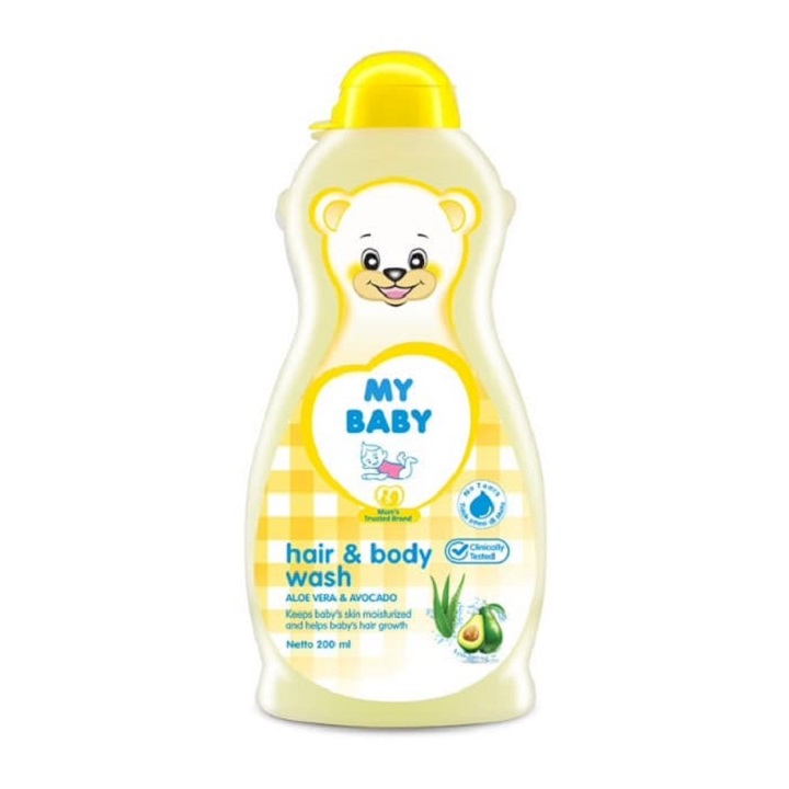 My Baby Hair & Body Wash Aloe Vera & Avocado 100ml 2