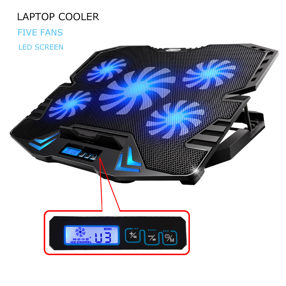 NAJU ICE FAN Cooling Pad Laptop 5 Kipas K5