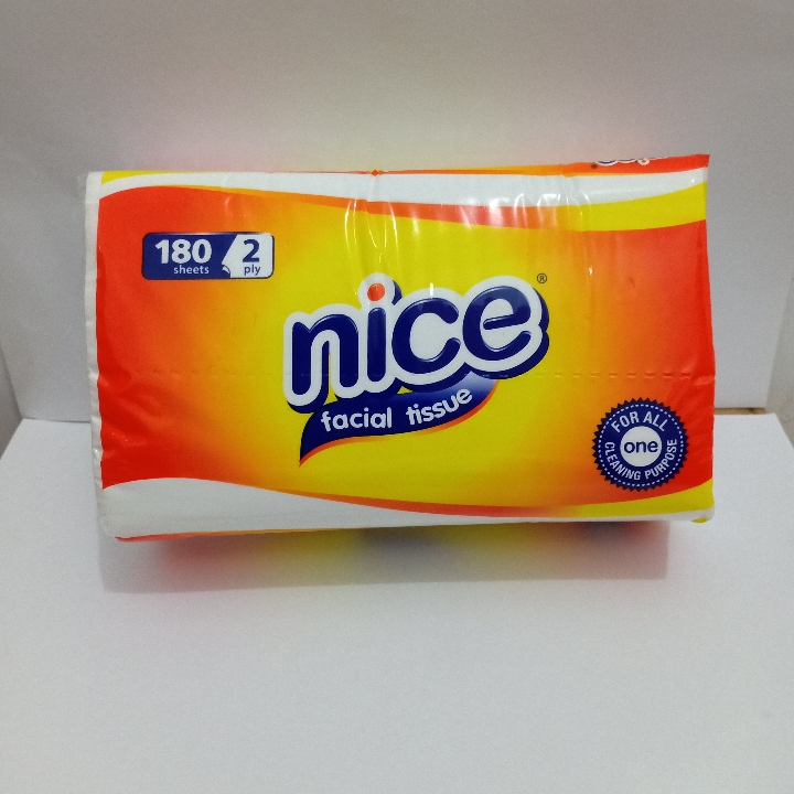 NICE FACIAL TISSUE 180SHEETS 2PLY 2