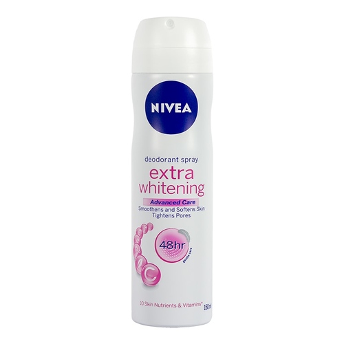 NIVEA DEODORANT SPRAY EXTRA WHITENING 150ML 2