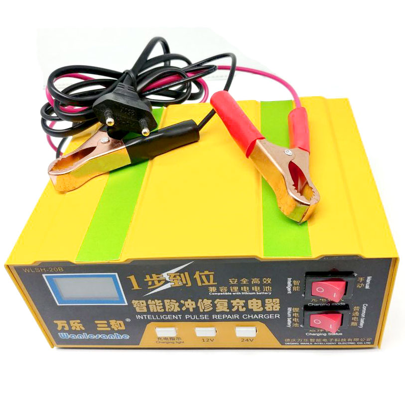 OTOHEROES Charger Aki Mobil Lead Acid Smart Battery Charger 12V/24V 6-