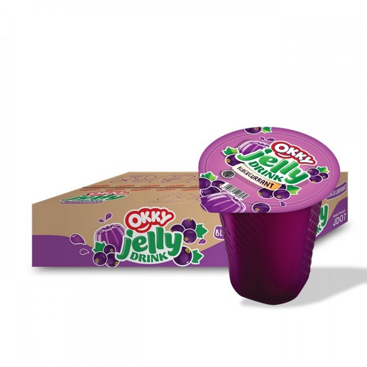 Okky Jelly Drink Blackcurrant 150ml Dus 2