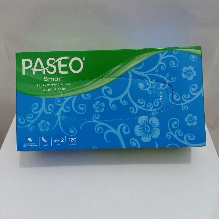 PASEO SMART FACIAL TISSUE 120 SHEETS 2PLY 2