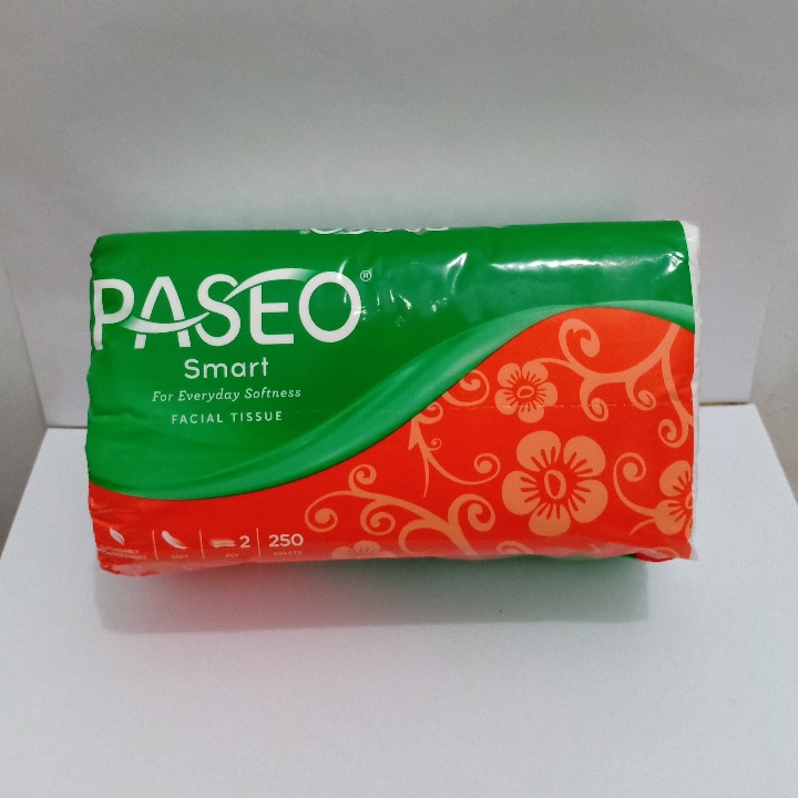 PASEO SMART FACIAL TISSUE 250 SHEETS 2PLY 2