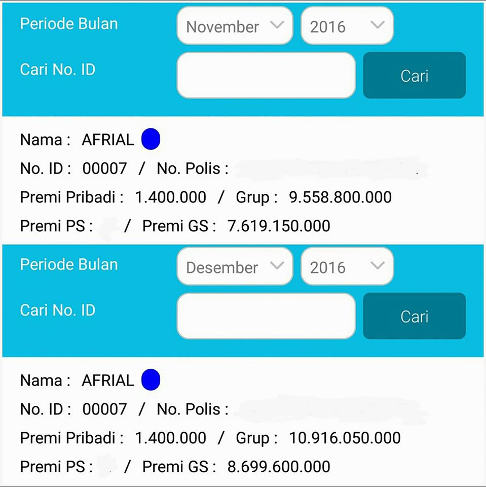 Pak Afrizal Posisi Crown pengahsilan 350.000.000 2