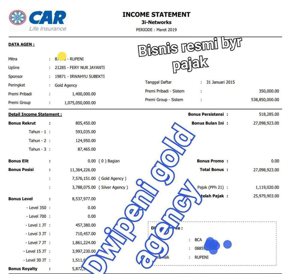 Penghasilan 200 juta per bulan 2