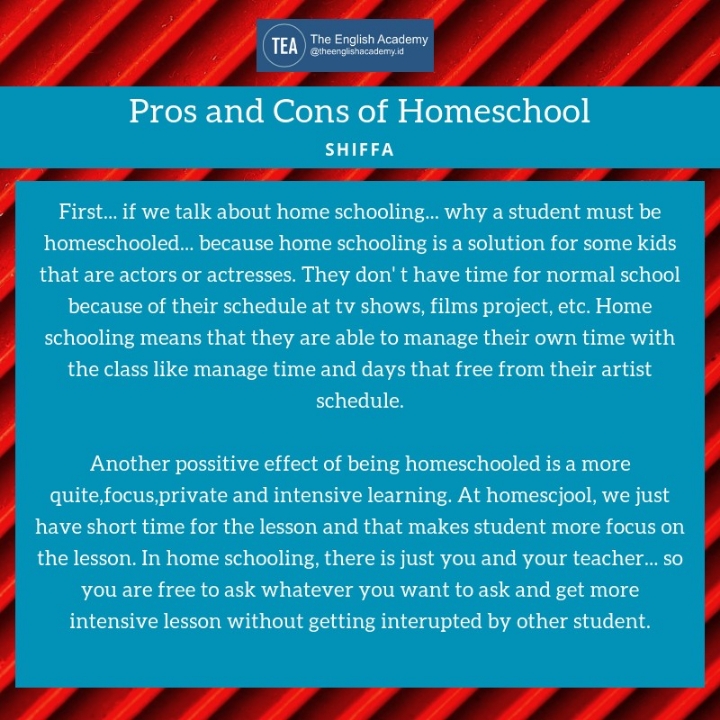 Pros and Cons of Homeschool - Shiffa 2