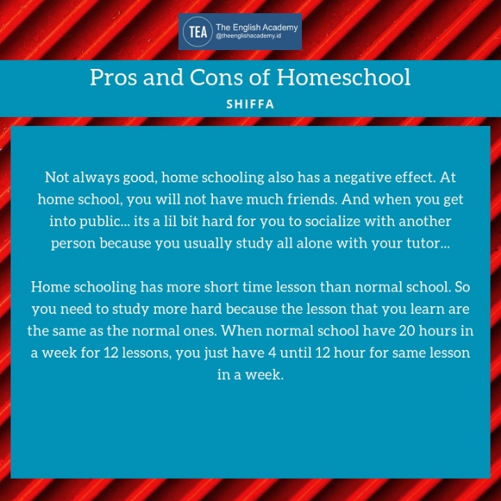 Pros and Cons of Homeschool - Shiffa 3