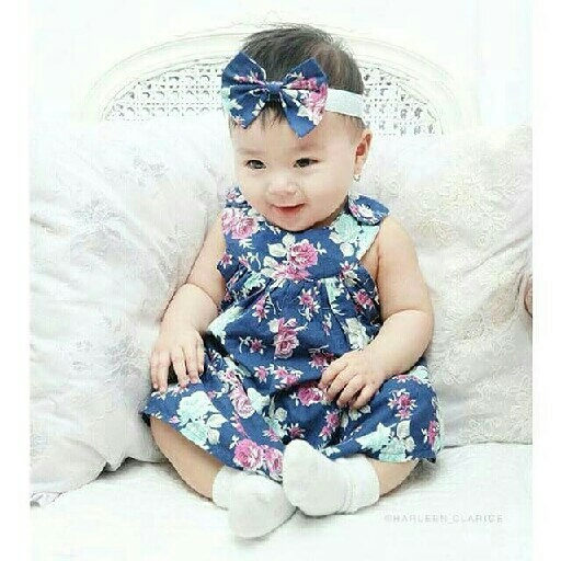 Rasya Dress Flowers Blue 2