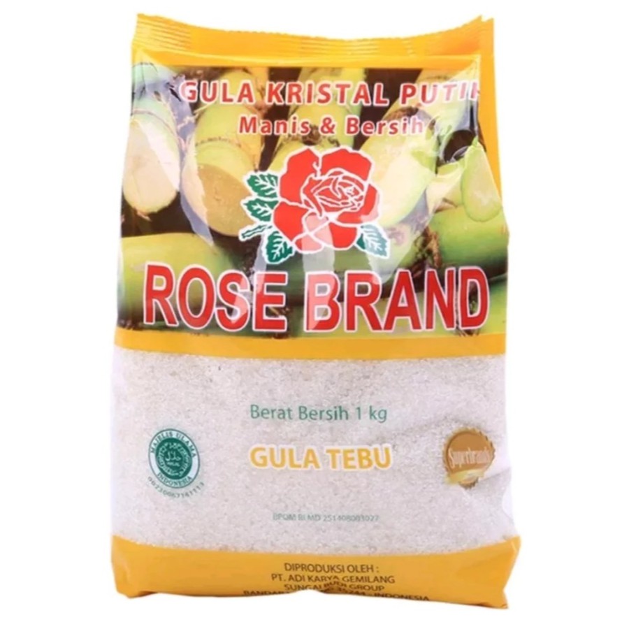 Rose Brand Gula Pasir Kuning 1Kg