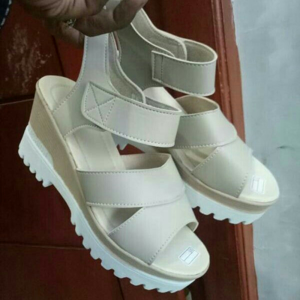 SANDAL WEDGES TP 05 krem-ivory 2