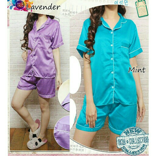 SATIN PAJAMAS PENDEK 2