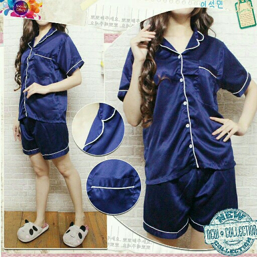 SATIN PAJAMAS PENDEK 4