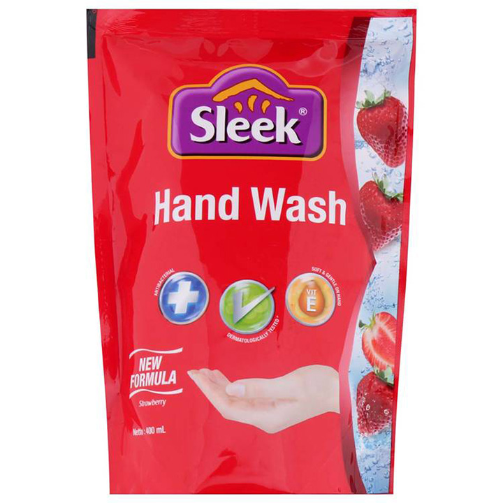 SLEEK HAND WASH STRAWBERRY 400ML 2