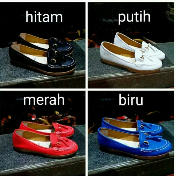 CEPATU WANITA SLIP ON RUMBE BIRU 2