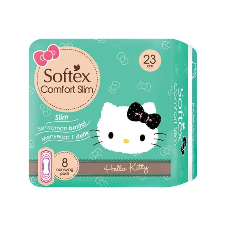 SOFTEX HELLO KITTY HIJAU 8 PADS 2