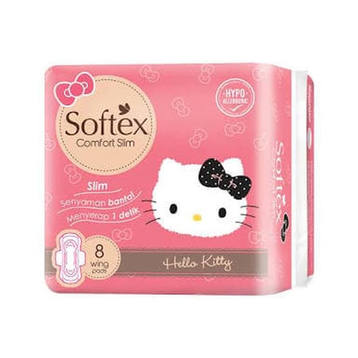 SOFTEX HELLO KITTY PINK 8 PADS 2