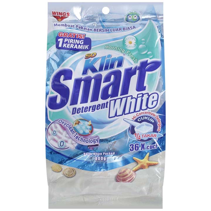 SO KLIN SMART DETERGENT WHITE 800GR 2