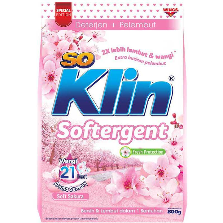 SO KLIN SOFTERGENT SOFT SAKURA 800GR 2