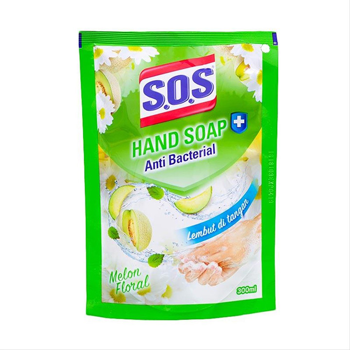 SOS HAND SOAP MELON FLORAL 300ML 2